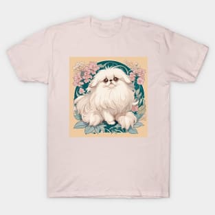 Pekingese and Flowers T-Shirt